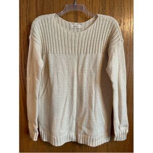 Hollister Cream Sweater